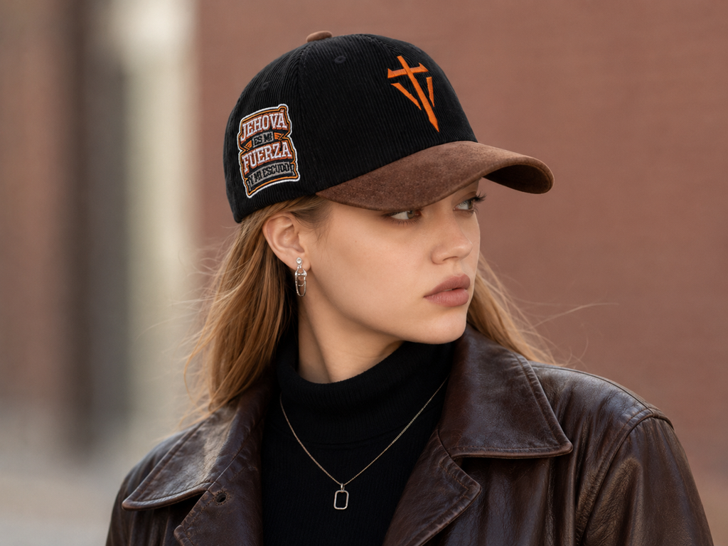 VERSÍCULO — Women’s Low Profile Collection Inspirada en Salmo 28:7 ✝️ “Jehová es mi fuerza y mi escudo.”